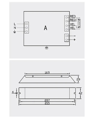 DC 12V UVB TL100W TL80W Electronic UV Ballasts PH1-900-100U